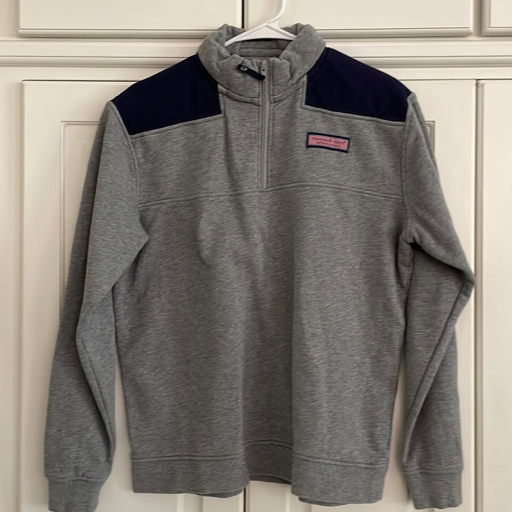 Vineyard Vines Shep Shirt XL (18) gray/navy